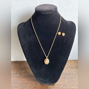 Beautiful vintage D’Orlan necklace with matching earrings.
